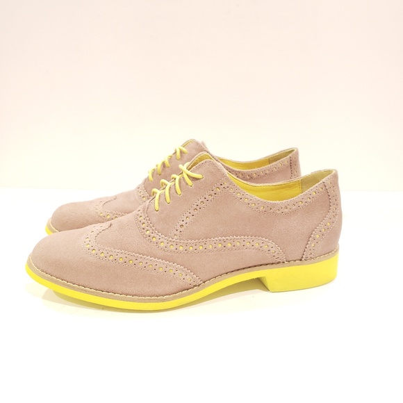 yellow saddle shoes